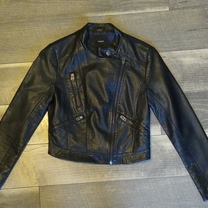 faux leather jacket